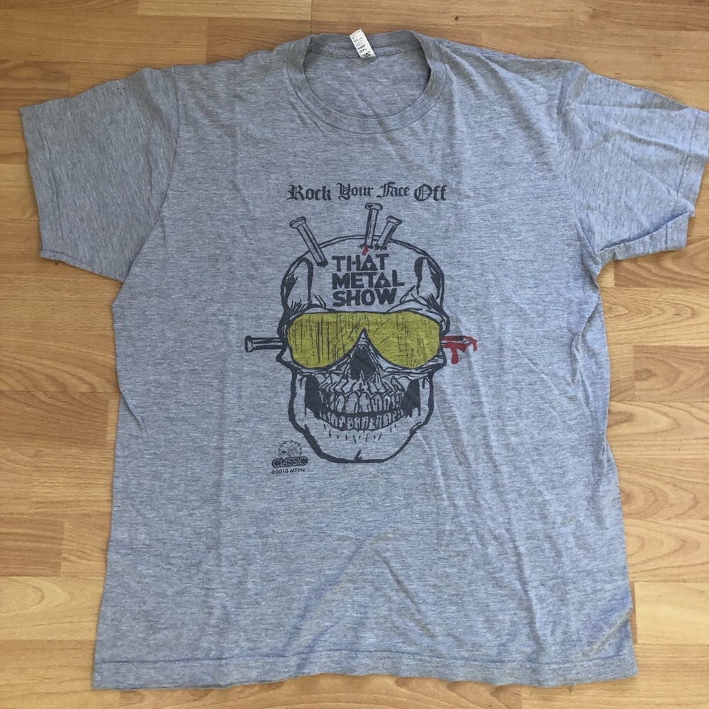 Mens “That Metal Show” tshirt - Large, gray - Rare